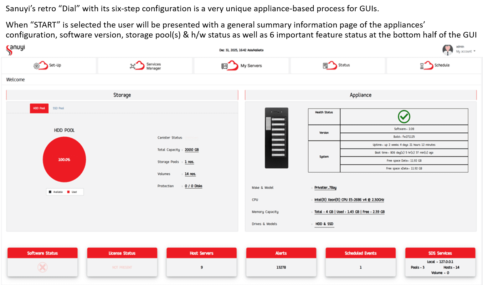Landing Page GUI